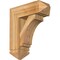 Ekena Millwork Imperial Arts and Crafts Rough Sawn Bracket w/ Offset Brace, Western Red Cedar, 8"W x 22"D x 26"H BKT0806X22X26IMP03RWR - alternate 1
